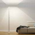 Modern white honeywell 16500 lumen bright eye caring led floor lamp with sleek rectangular panel for living room bedroom