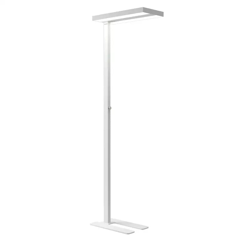 White minimalist honeywell 16500 lumen led floor lamp with rectangular light head for living room bedroom use