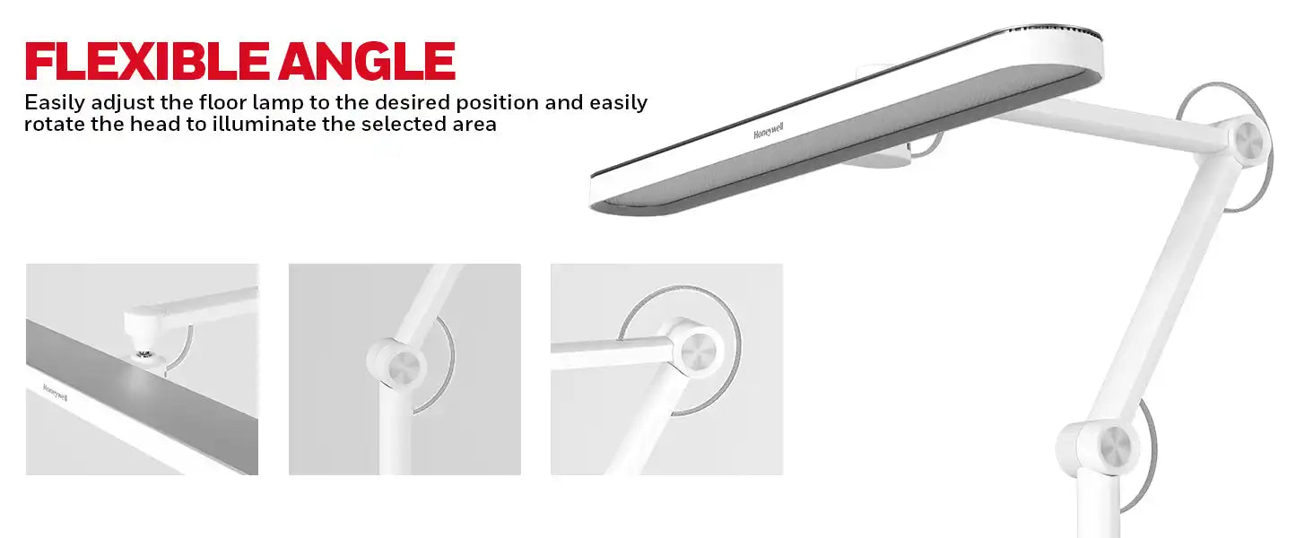 White adjustable desk lamp with a flexible arm and suction cup mount.