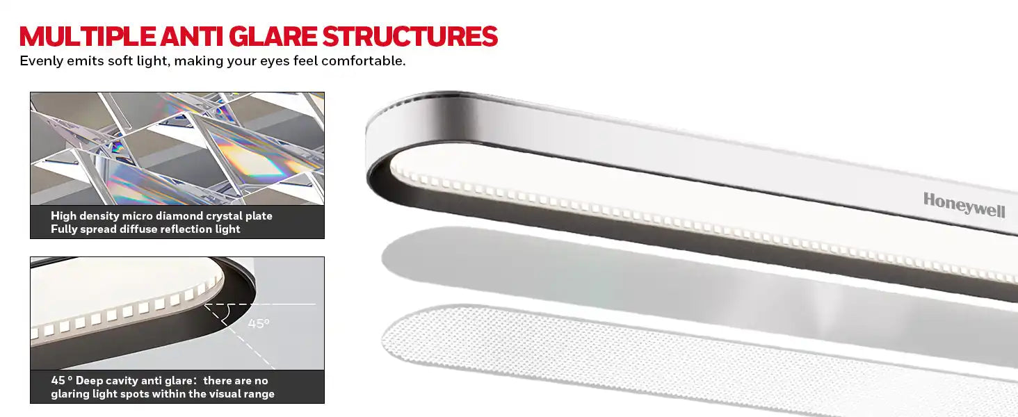 Metallic ruler or straightedge with anti-glare surface features and curved edges.