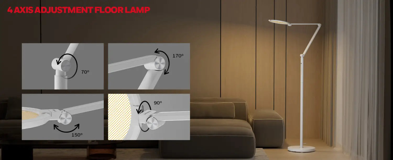 Honeywell F01 Adjustable 4 Axis Floor Lamp