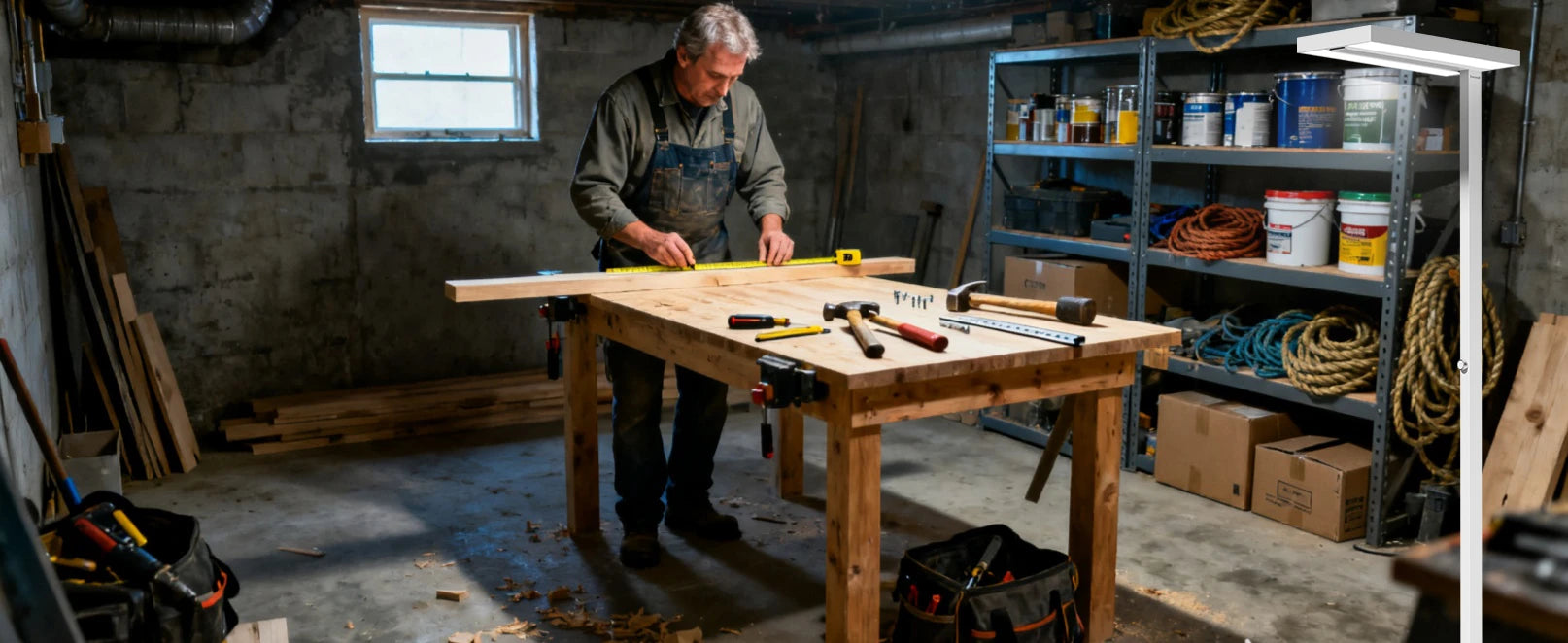 6000K color temperature floor lamp demonstrating natural daylight spectrum for accurate color perception