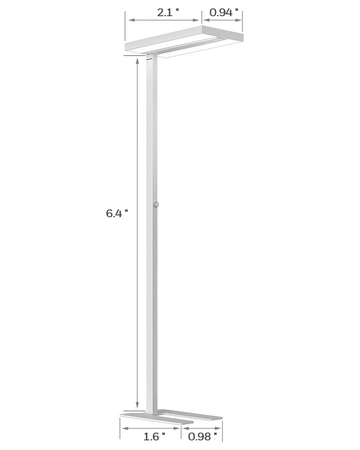 Honeywell 02E Floor Lamp, Standing Lamp for Living Room/Bedroom/Office