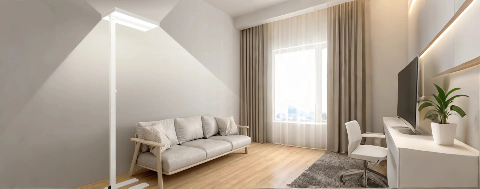 Best value floor lamp illuminating home office workspace for productivity