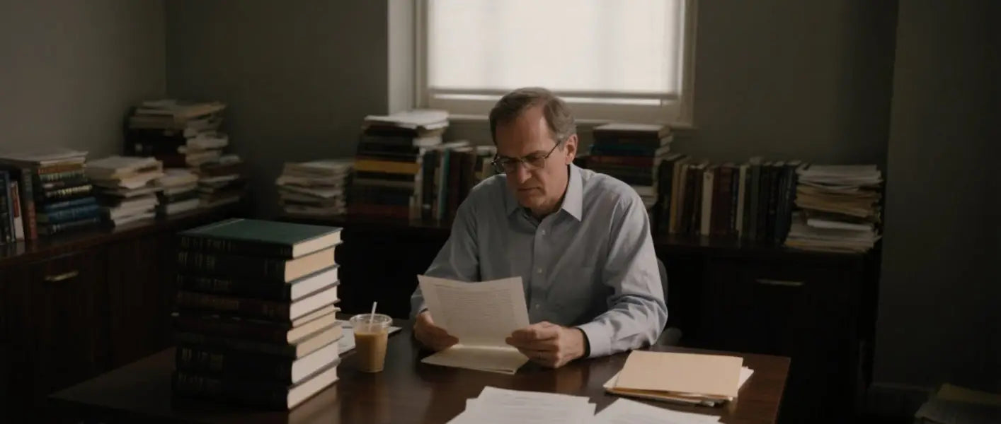 Three-point lighting setup in a home office with key, fill, and background light for online teaching