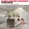 White honeywell 02e floor lamp with stable base designed for living room use providing natural daylight lighting