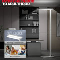 Modern white honeywell 02e natural daylight floor lamp with adjustable height for versatile living room lighting