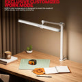 White honeywell 05b02 clip adjustable desk lamp with 4000k daylight for modern office or study use