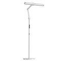 White adjustable floor lamp with sleek modern design and led panel honeywell 05d01 floor lamp for artists