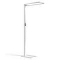 White minimalist honeywell 06e series eye caring led reading floor lamp with sleek rectangular light head and adjustable stand