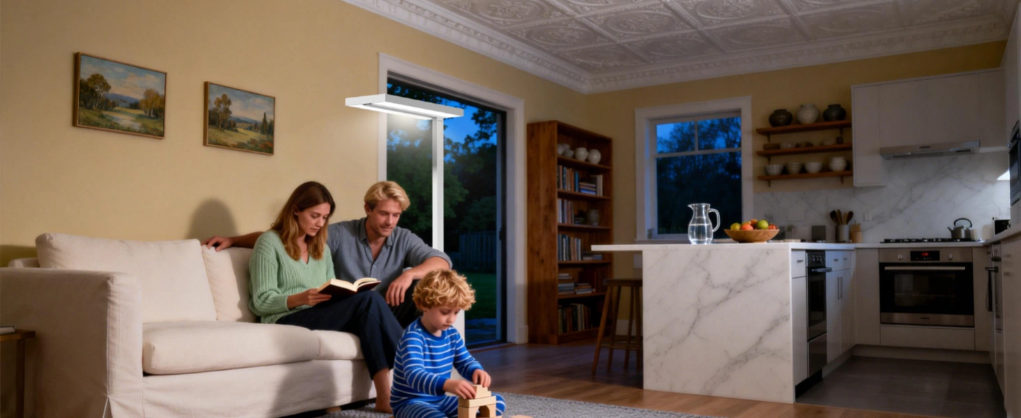 Honeywell 02E Leuchte zeigt 4000K Farbtemperatur, die dem natürlichen Morgenlicht in Greenwich entspricht