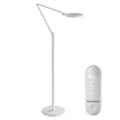 White honeywell f01 eye protection adjustable floor lamp with circular light head and matching remote control axis floor lamp