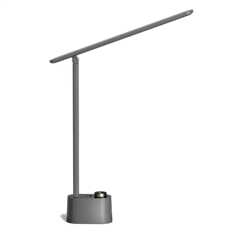 Modern gray metal honeywell® h01 foldable desk lamp with sleek adjustable arm and eye protection minimalist design