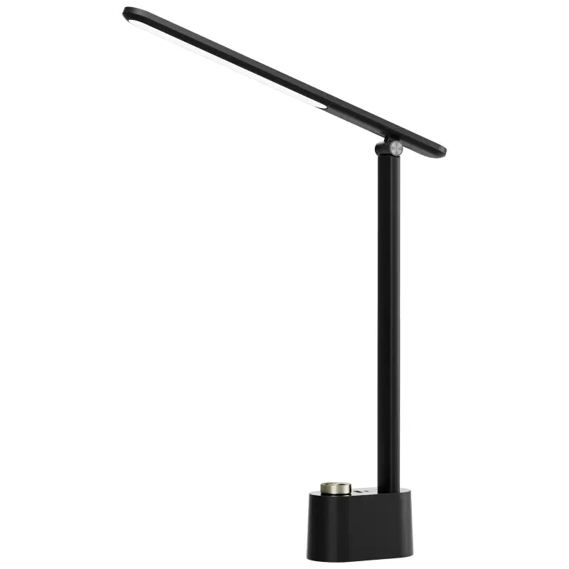 Black adjustable honeywell® h01 foldable desk lamp with sleek modern design and eye protection features
