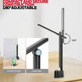 Black sleek honeywell h01 foldable desk lamp with adjustable arm designed for eye protection and minimalist workspace