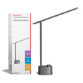Gray metallic honeywell h01 pro foldable desk lamp with adjustable arm and minimalist design for portable use