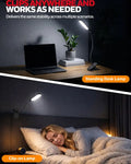 Adjustable honeywell h3 rechargeable led desk lamp with sleek modern design and flexible gooseneck arm with stepless dimming