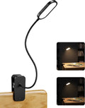 Black honeywell h3 rechargeable portable clip-on led desk lamp with flexible gooseneck and stepless dimming