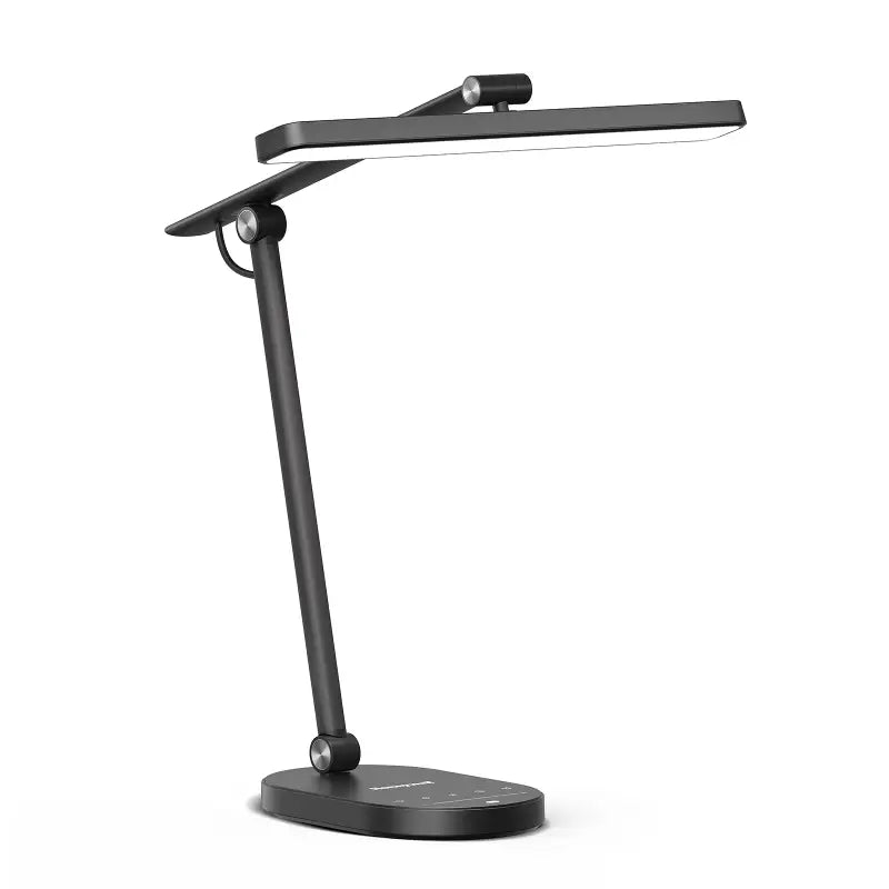 Black adjustable honeywell h4 intelligent desk lamp with sleek modern design metallic accents and color temperature control
