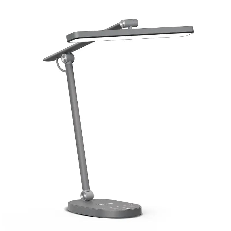 White minimalist honeywell h4 intelligent desk lamp with adjustable arm and color temperature control features