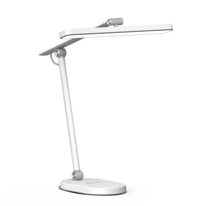 White minimalist honeywell h4 intelligent desk lamp with adjustable arm and color temperature control features