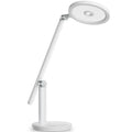 White adjustable led desk lamp honeywell h6 desk with circular light head and minimalist design for home office use