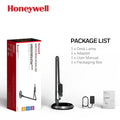 Black honeywell h9 smart desk lamp with adjustable arm and circular base designed specifically for eye protection