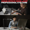 Modern gray honeywell h9 smart desk lamp designed specifically with an adjustable slim led light bar for eye care