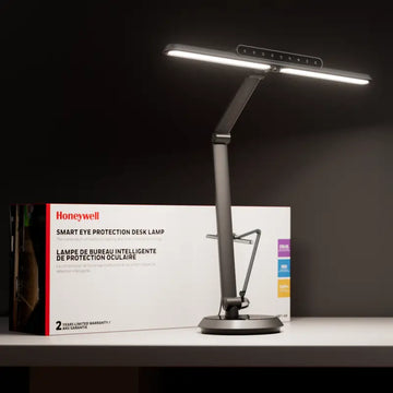 Modern matte black honeywell h9 smart desk lamp with adjustable design and integrated led light bar designed specifically