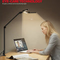 Black honeywell hj3 clip on desk lamp with adjustable arm and led lighting featuring color temperature control