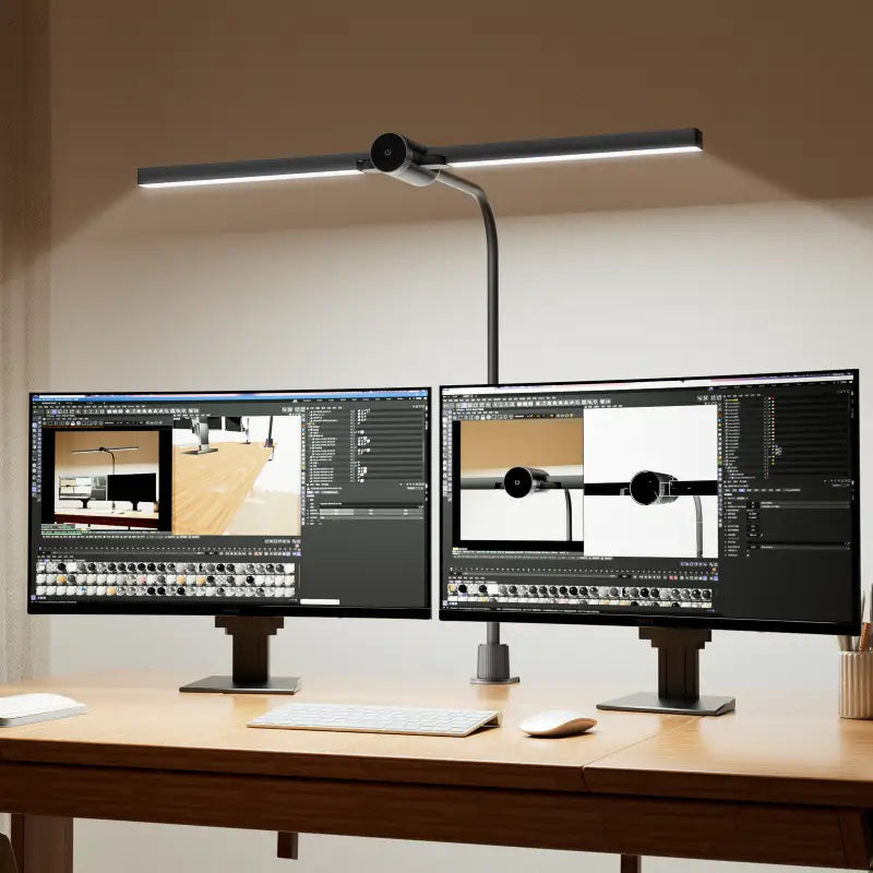 Honeywell HJ4 clip on desk lamp matte black with adjustable gooseneck arm and led chips for optimal color temperature