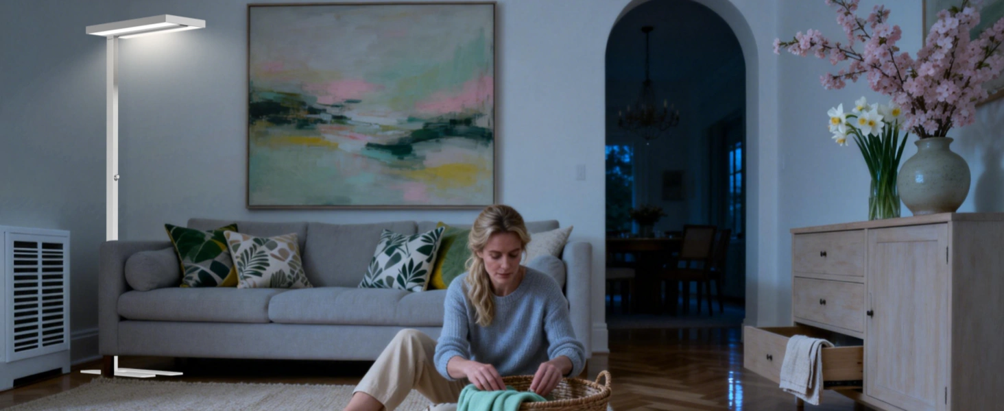 Calidad de la iluminación interior que apoya patrones saludables del ritmo circadiano