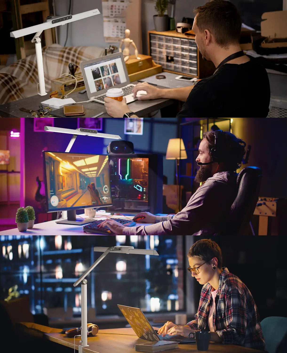 Honeywell HJ1 Clamp Lamp Review|Focus on Dual-Screen Workstations