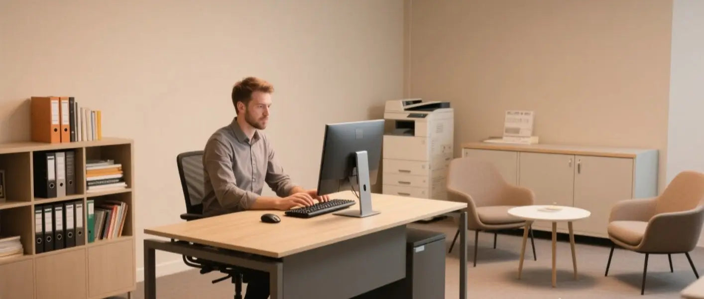 Accountant reviewing spreadsheets