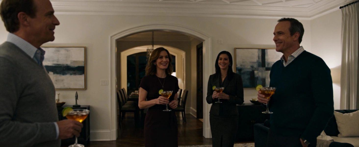 Comparaison de la température de couleur montrant un éclairage chaud versus froid pour le dîner de Noël