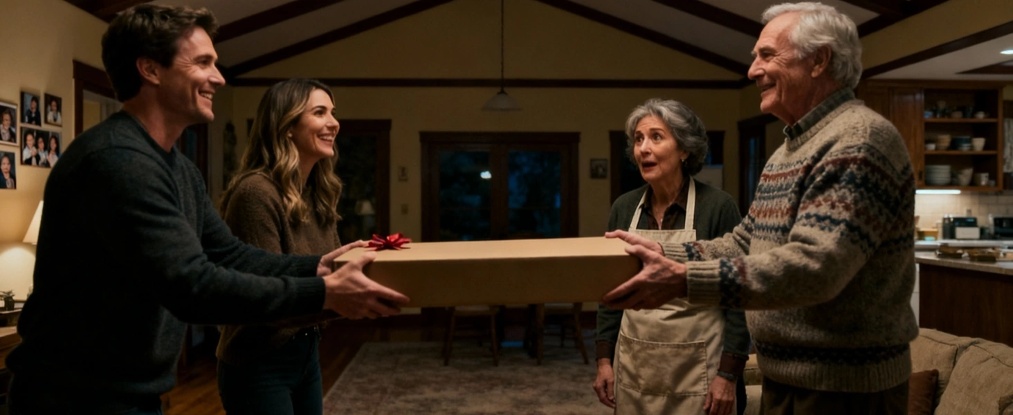 Ältere Frau liest bequem neben verstellbarer Honeywell Stehlampe in gemütlichem Wohnzimmer